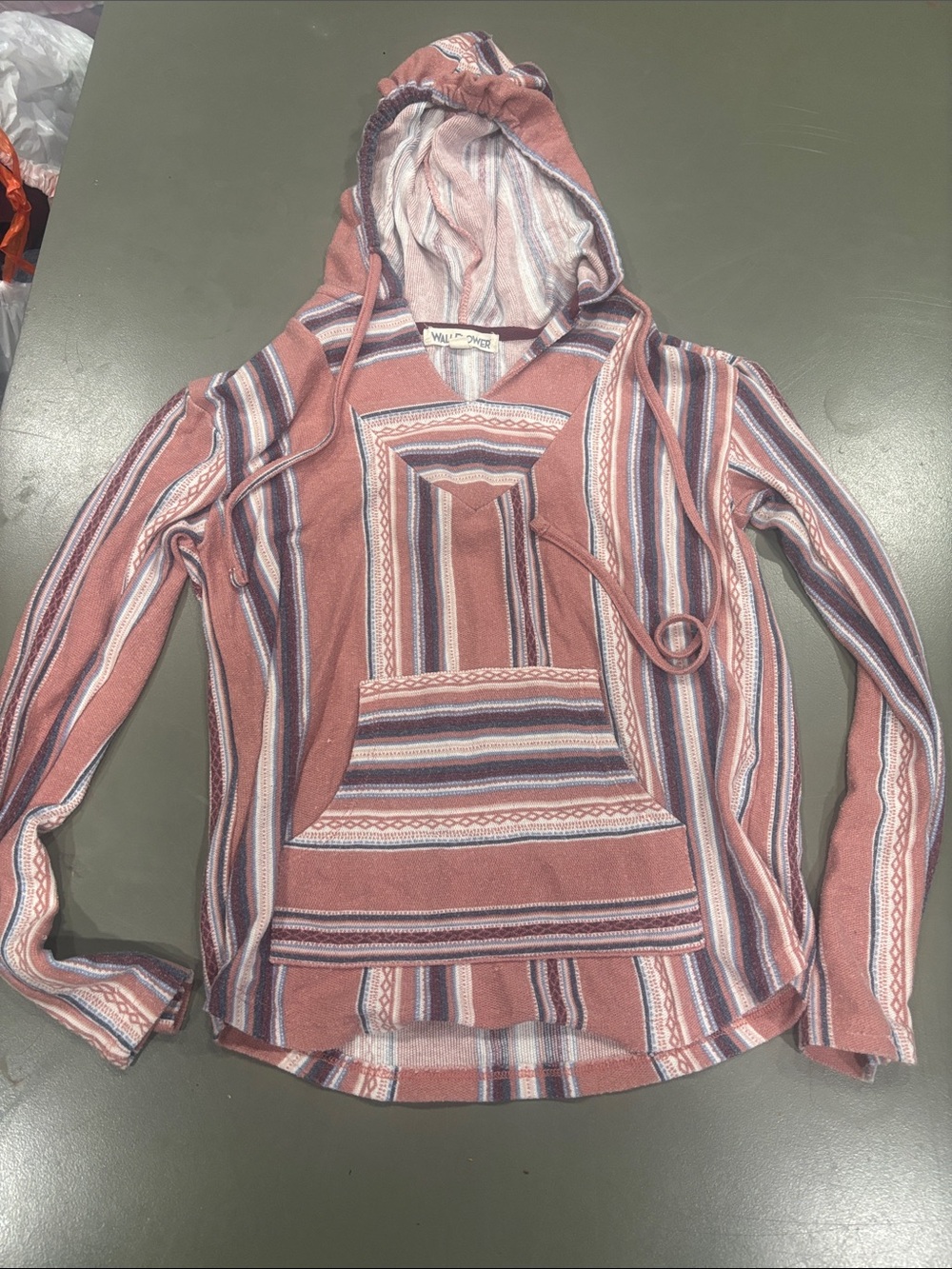 Wall FlowerPink Striped Hooded Pullover